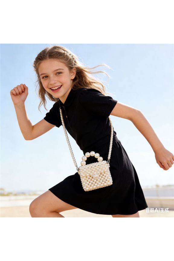 Mini Exquisite Pearl Woven Bag Mobile Phone Key Bag Small Wallet Coin Pocket Dance Party Bar Coffee Shop