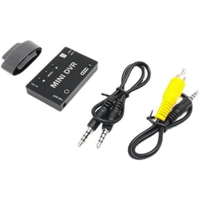 Mini FPV DVR Video Audio Recorder NTSC/PAL Built-in 3.7V 400mah Battery for FPV RC Multicopters VR Goggle Monitor Black