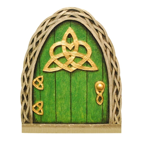 Mini Fairy Door Decor, Celtic Knot Design With Braided Frame, For Garden Home Decor Fairy Garden Accessories Outdoor Indoor Decor