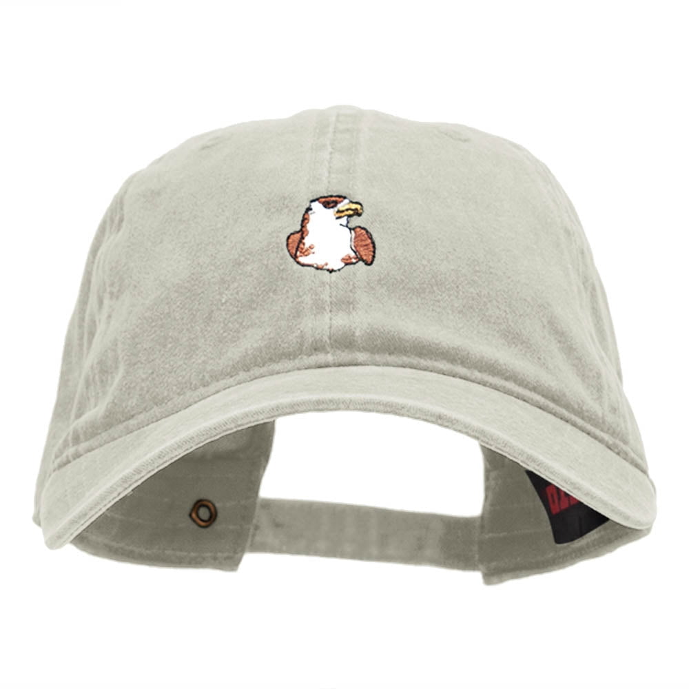 Mini Falcon Embroidered Washed Pigment Dyed Cap - Stone OSFM - Walmart.com