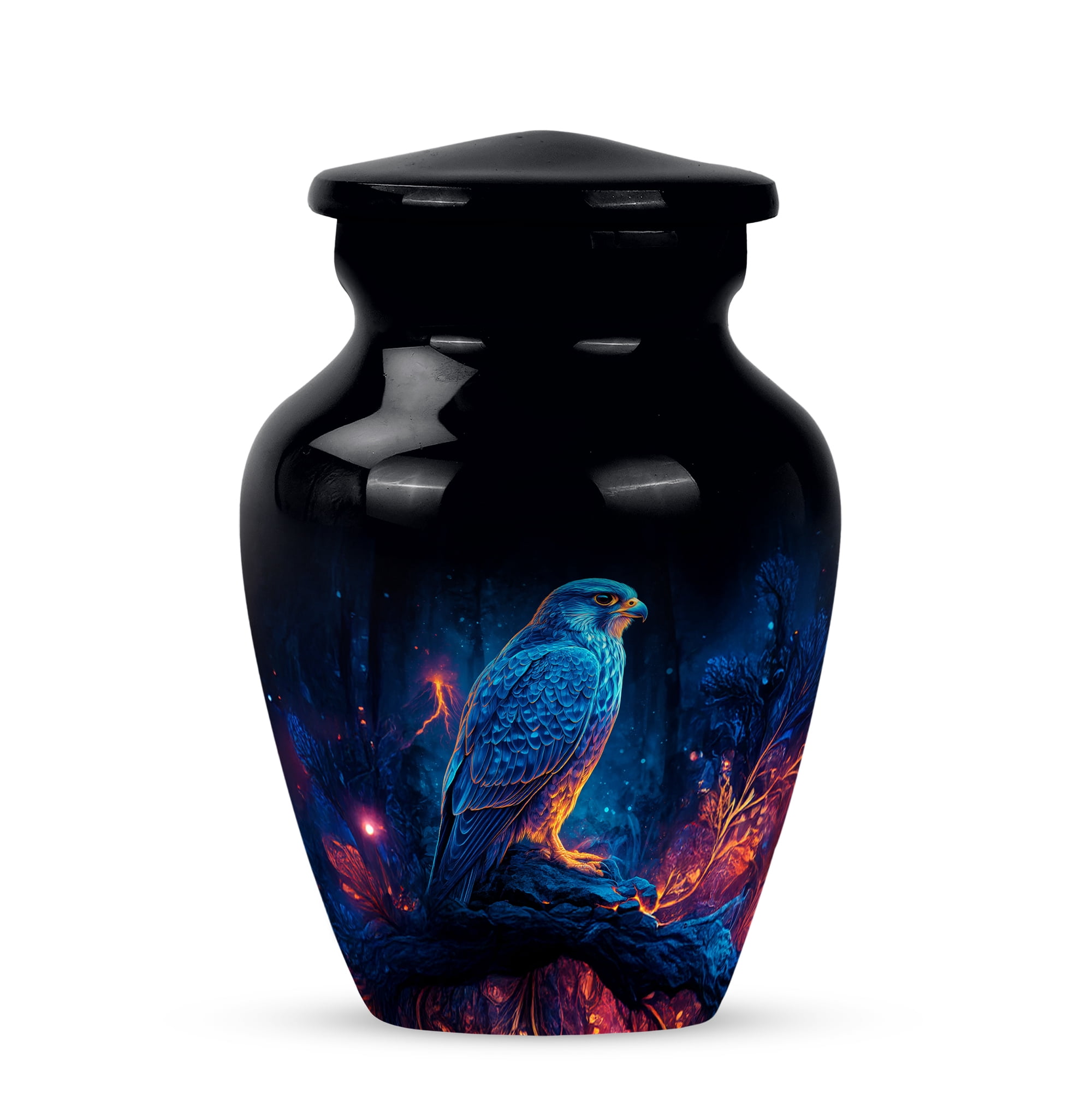 Mini Falcon Keepsake Urn For Ashes Small, Cremation Urn For Ashes Adult Male, Burial Urns For Adult Human Ash, Funeral Urns For Adult Ash Men (Size 3 Inch, 1 Pc)