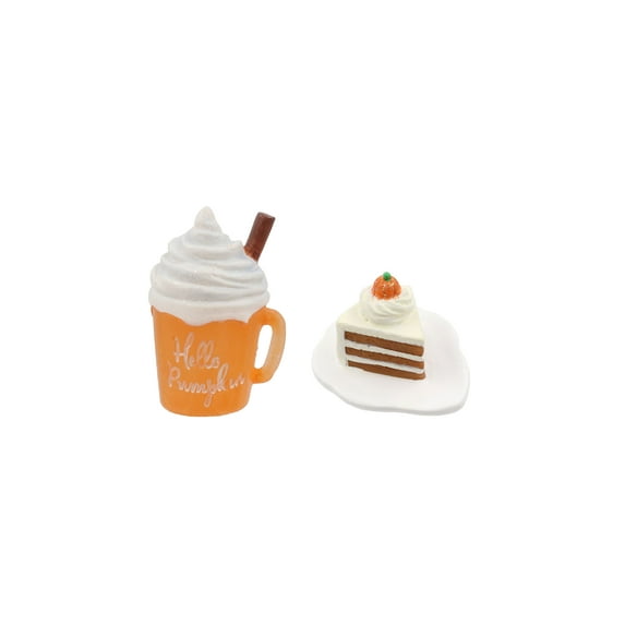 Ashland Fall Mini Decorations Cake Slice Cold Drink