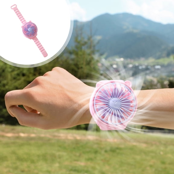 Mini Fan Battery Powered Wrist Watch Fan, Portable Fan Summer Gift