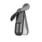 Portable Fan Handheld Fans Mini Fan Personal Folding Fans Rechargeable Travel Fan Summer Black