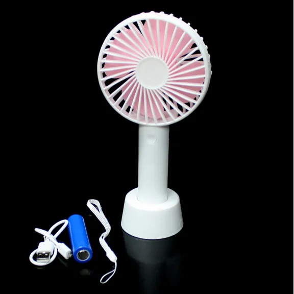 Mini Fan Portable Usb Rechargeable Handheld Air Cooler Cooling Battery Included