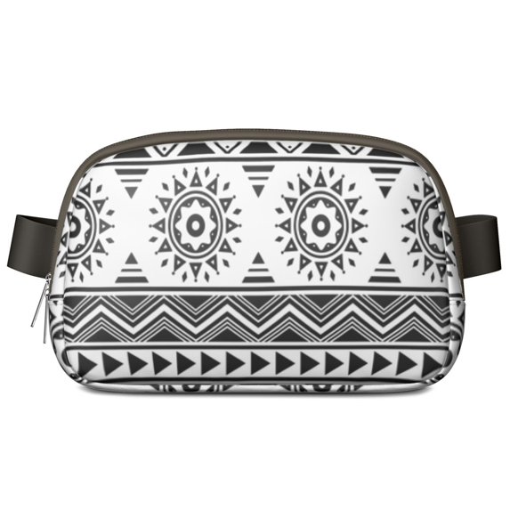 Mini Fanny Pack Aztec Belt Bag for Women, Fashionable Waterproof Waist Pack with Adjustable Strap for Workout Running Traveling Hiking Cycling