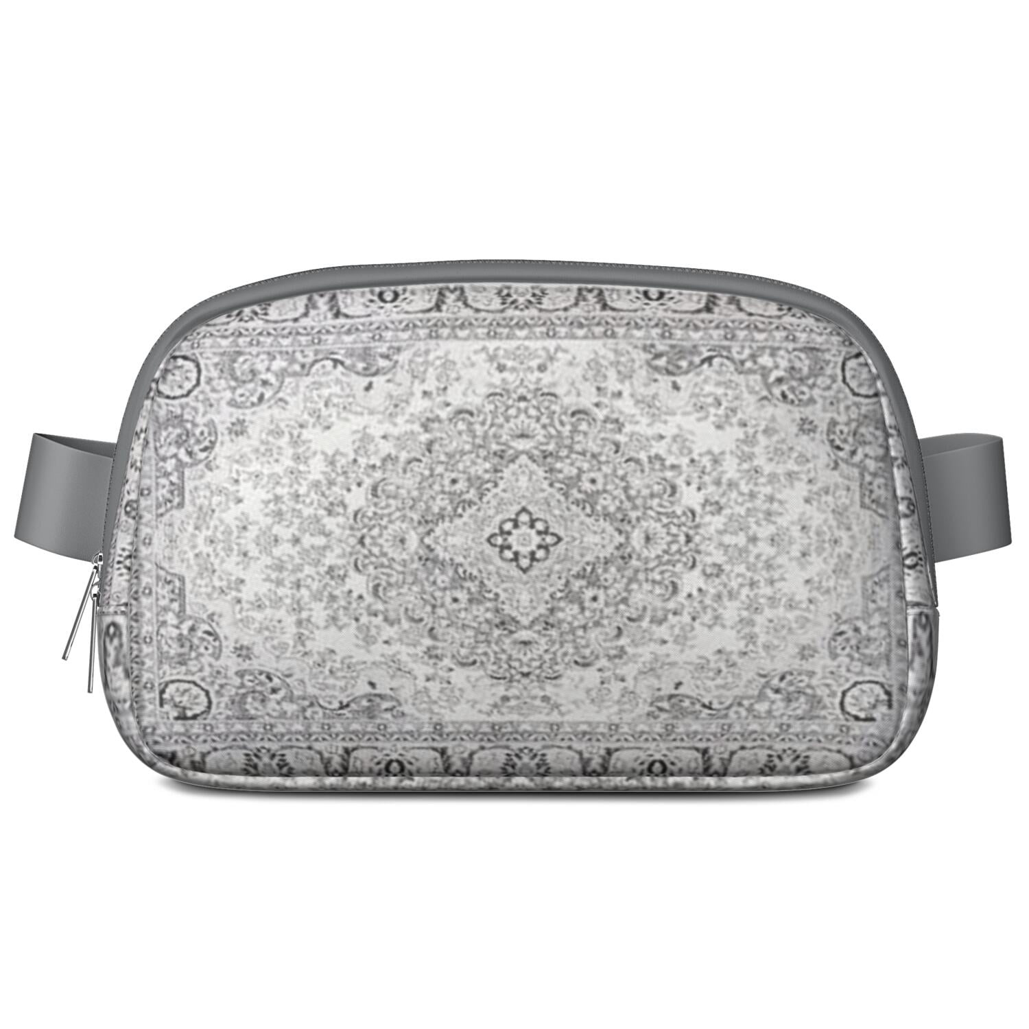 Mini Fanny Pack Boho Style Pattern Belt Bag for Women, Fashionable Waterproof Waist Pack with Adjustable Strap for Workout Running Traveling Hiking Cycling