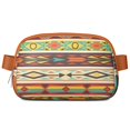 thumbnail image 1 of Mini Fanny Pack Borders with Bright Colorful Native American Belt Bag for Women, Fashionable Waterproof Waist Pack with Adjustable Strap for Workout Running Traveling Hiking Cycling, 1 of 1