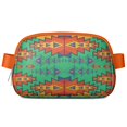 thumbnail image 1 of Mini Fanny Pack Colorful Aztec Pattern Belt Bag for Women, Fashionable Waterproof Waist Pack with Adjustable Strap for Workout Running Traveling Hiking Cycling, 1 of 4