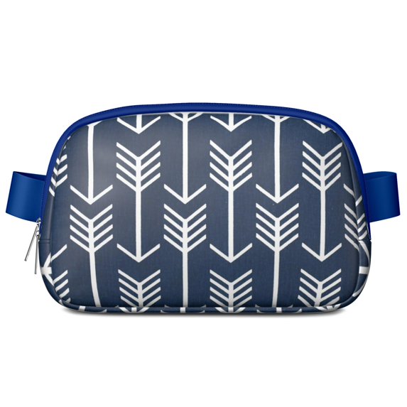 Mini Fanny Pack Navy Arrow Belt Bag for Women, Fashionable Waterproof Waist Pack with Adjustable Strap for Workout Running Traveling Hiking Cycling