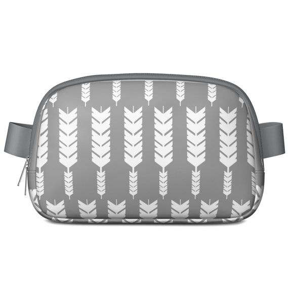Mini Fanny Pack Tribal Boho Arrow Feather Belt Bag for Women, Fashionable Waterproof Waist Pack with Adjustable Strap for Workout Running Traveling Hiking Cycling