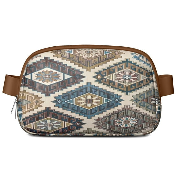 Mini Fanny Pack Vintage Floral Belt Bag for Women, Fashionable Waterproof Waist Pack with Adjustable Strap for Workout Running Traveling Hiking Cycling