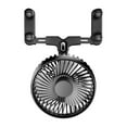 Mini Fans Beach Necessities Car Rearview Fan Usb Powered Car Fan For