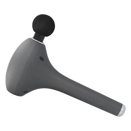 Mini Fascia Gun Mute 6 Gears Electric Smart Portable Muscle Massager with 4 Massage Heads for Deep Tissue Massage and Pain Relief - Grey
