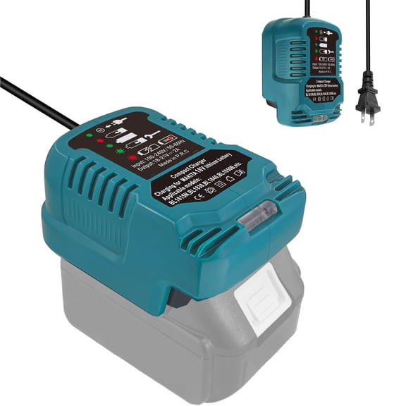 Mini Fast Charger for Makit 18V Battery, Compatible for Makit Battery BL1850 BL1840B BL1820 BL1815 BL1860 BL1430 BL1450 BL1830, Perfect Replacement for Makit 18V Battery Charger