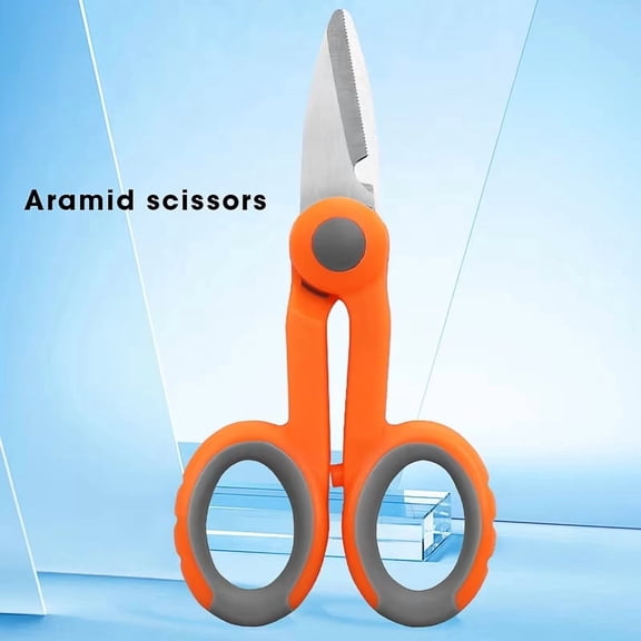 Mini Fiber Optic Aramid Scissors FTTH Manual Tool Optical Fiber Stripping Scissors