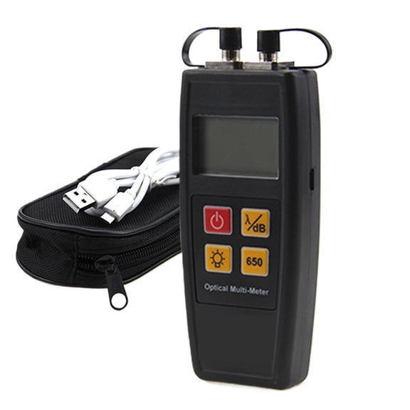 Mini Fiber Optic Multi Tester Optical Power Meter With Visual Fault Locator 10MW Source Rechargeable With USB