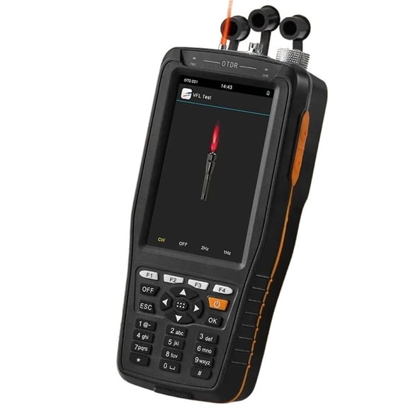 Mini Fiber Optic OTDR Optical Fiber Reflectometer 1550nm 60KM Visual Fault Locator For Testing Ethernet Cable Distance ,High Precision