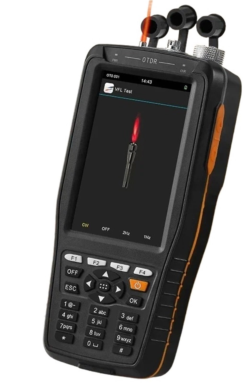 Mini Fiber Optic OTDR Optical Fiber Reflectometer 1550nm 60KM Visual ...