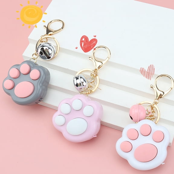 Mini Fidget Toy - Portable Funny Cat Paw Push Fidget Game Keychain