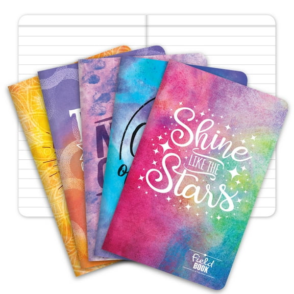Mini Field Book Set - Line Text / Combo Watercolor Inspiration Covers