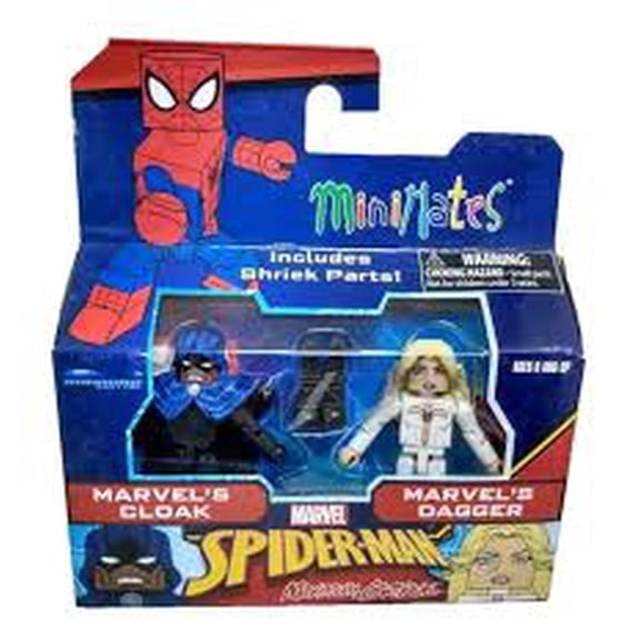 Mini Figure 2Pack Shadow Cloak Hero & LightPowered Fighter with Accessories