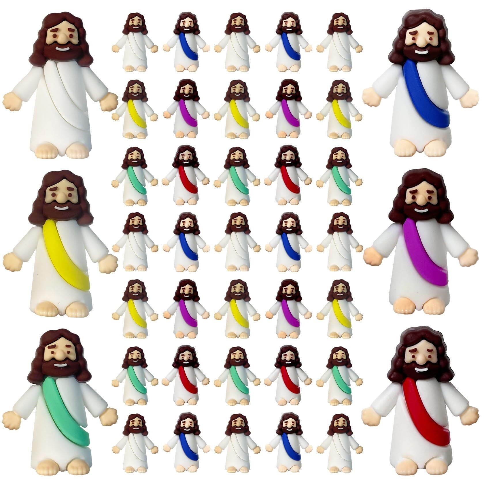 DULEFUN Easter Mini Figures - Tiny Resin Decor For Hiding, Dollhouses, Crafts