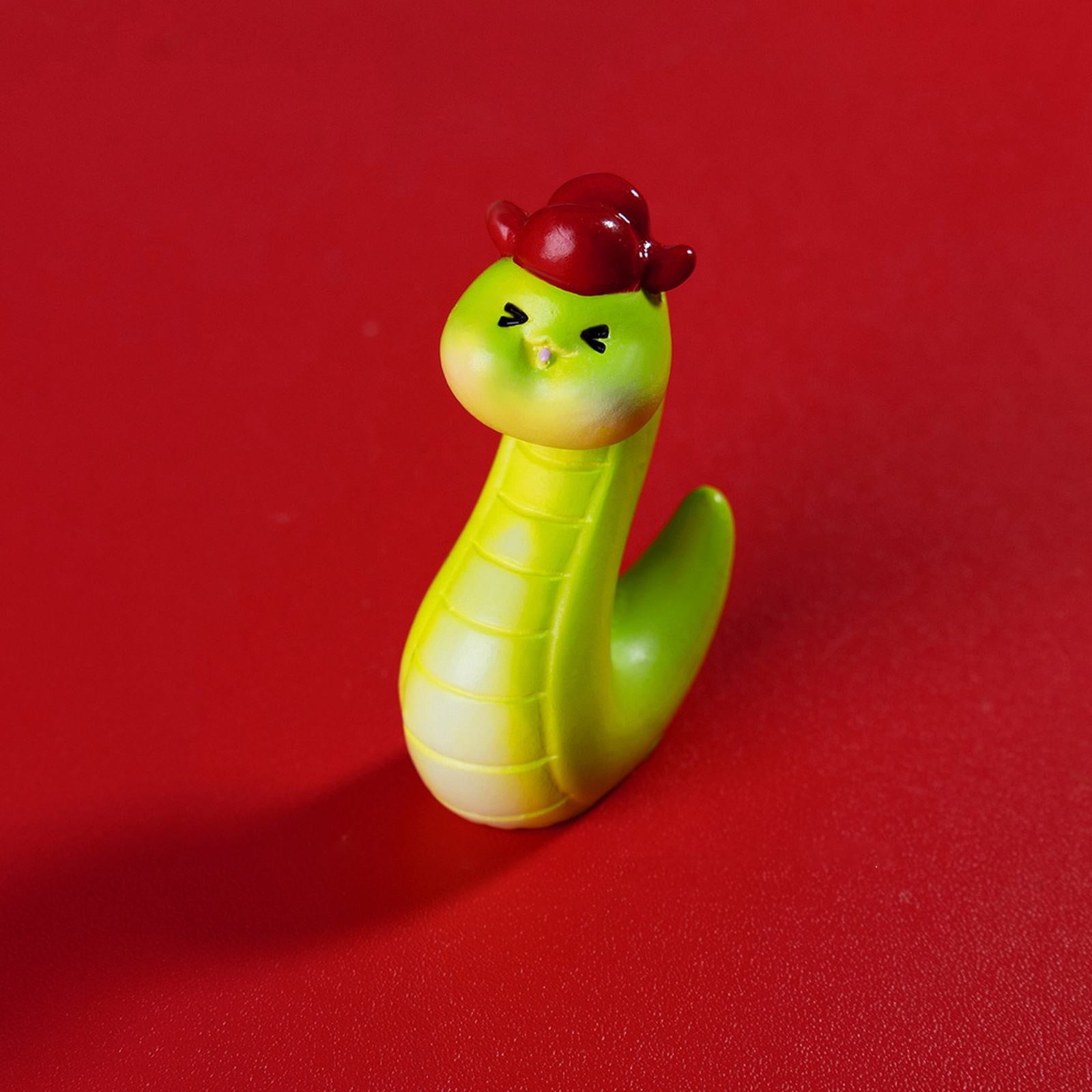 Mini Figurines Resin Chinese Animal Statue Resin 2025 Year Wealth Theme