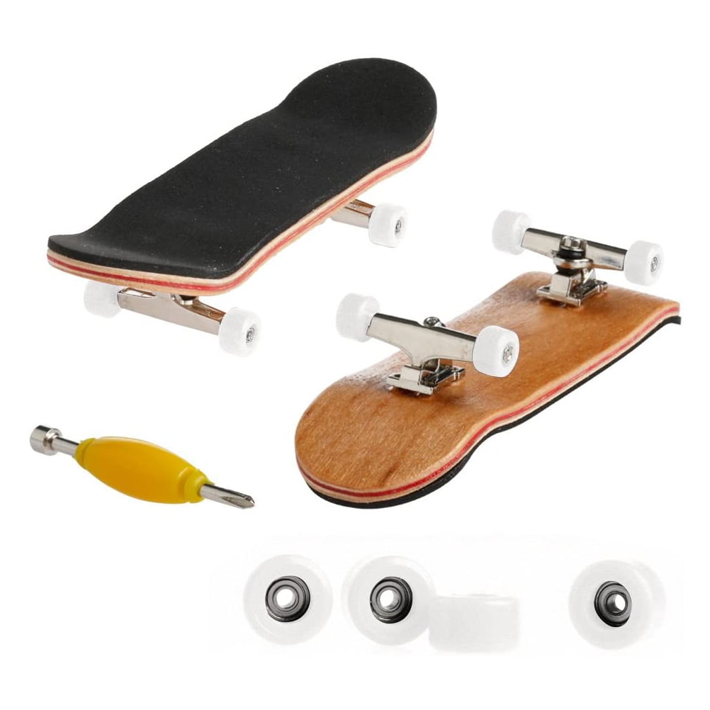 Mini Fingerboard Professional Fingers Skateboard Maple Wood DIY Assembly Skate Boarding Toy