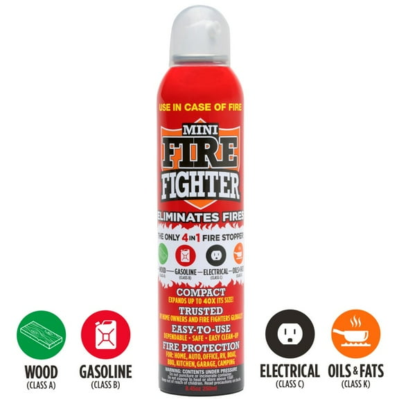Mini Firefighter All-Purpose Fire Extinguisher, Sold, Non-Toxic, Portable, Home