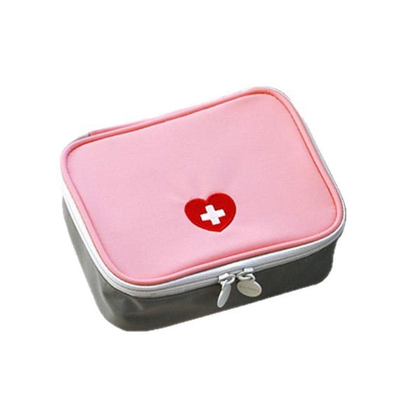Mini First Aid Bag, Portable Trauma Medicine Pouch, Empty Medical Storage Organizer for Office, Home, Travel, Camping, Hiking