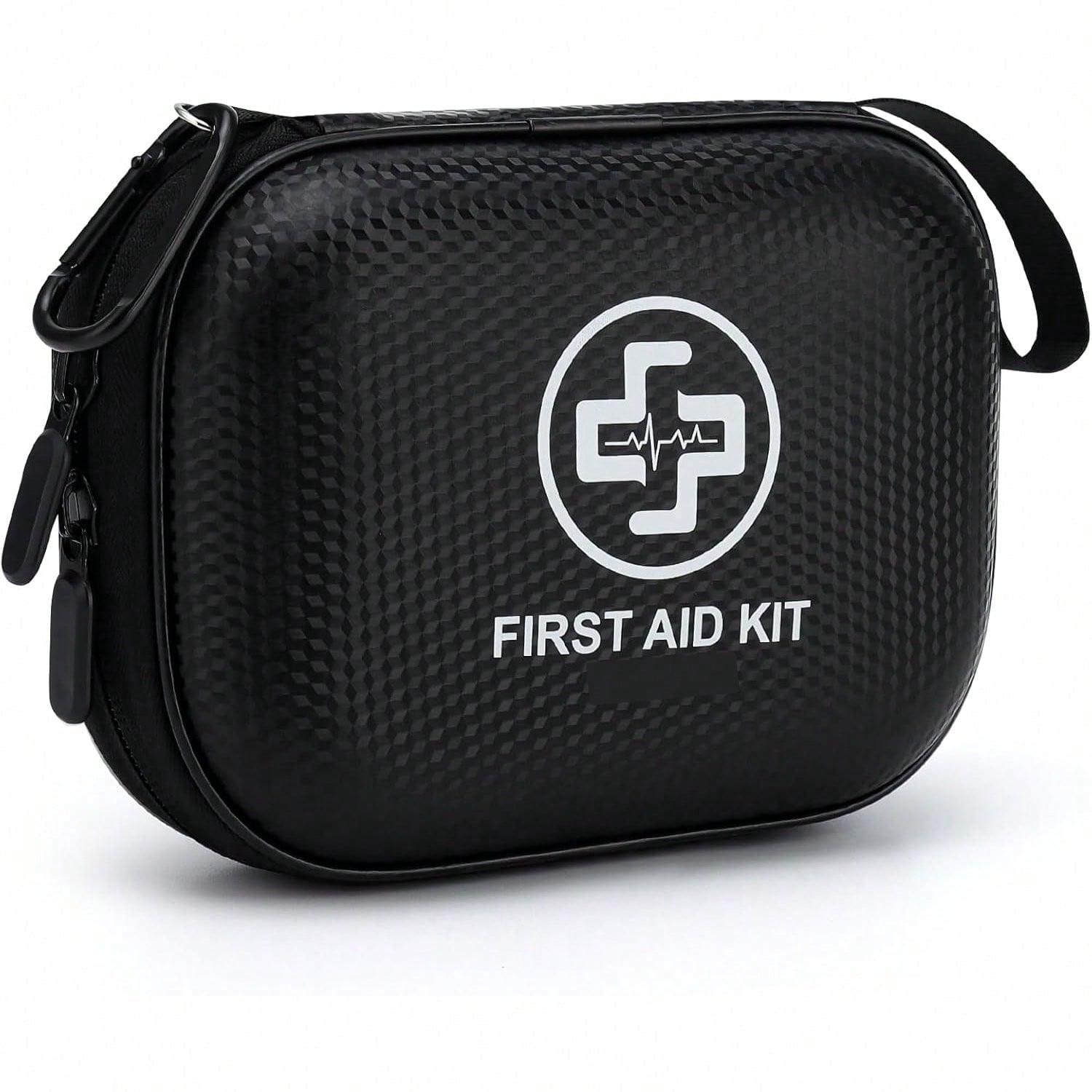 Mini First Aid Kit - 150 Piece Small Waterproof EVA Hard Shell Case ...