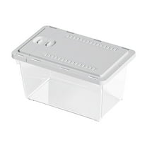Mini Fish Breeding Box | PVC Aquarium Isolation Incubators Tank with Adjustable Dividers & Lid | 6.69x4.52x4.13in