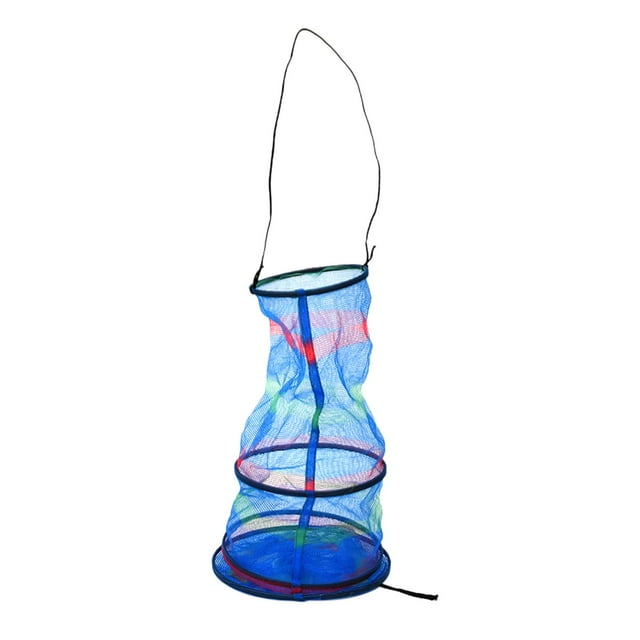 Mini Fishing Basket Collapsible Storage Creel Net Colorful Lightweight Portable