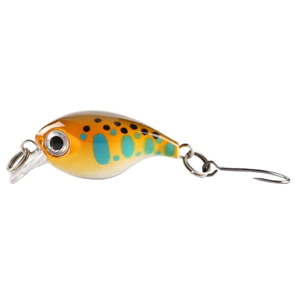 Mini Fishing Wobbler Lures Floating Crankbait For Pike Walleye Bass Hard Ba E7Z7