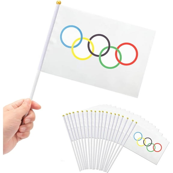 Mini Flag, 20 Pack Flags tions, 5x8 Inch Small Sport Games Flag Hand Held Flags Party tions Party Supplies