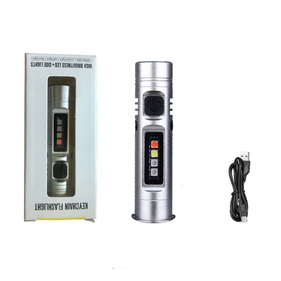 Mini Flashlight Aluminum Alloy | Compact 7x1.5cm Pocket Light | Multi-Mode, Impact Resistant, Easy Button Control
