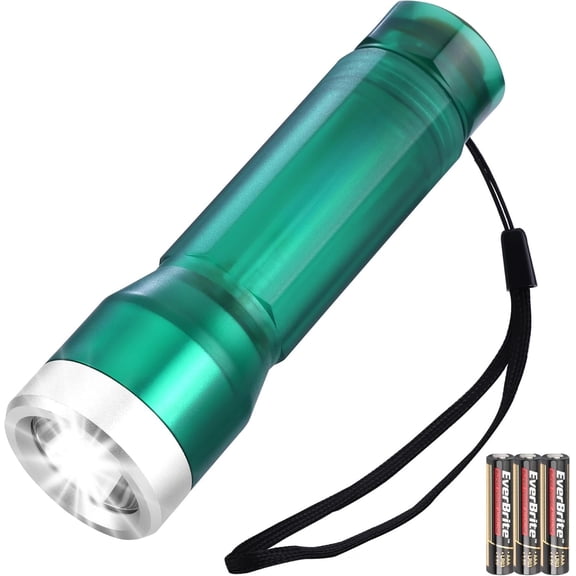 Mini Flashlight, Flash Light with 3 Modes, 3 AAA Included, Water-Resistant Small Flashlight for and Camping, , Christmas Gifts,1