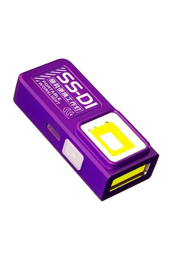 Mini Flashlight Keychain, 600 Lumens Rechargeable Pocket 3 Modes Small Led EDC Keychain Brightest Flashlight Magnetic Hat Clip for Travel,Walking,Searching,Hiking