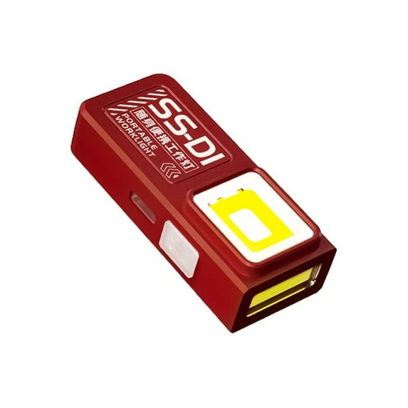 Mini Flashlight Keychain 600 Lumens Rechargeable Pocket 3 Modes Small Led EDC Keychain Brightest Flashlight Magnetic Hat Clip for Travel Walking Searching Hiking