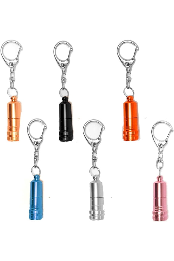 Mini Flashlight Mini,6 Pack Key Ring ,Bright Flashligh,Pocket Small Flashlight EDC,Mini for Daily use,Classroom Rewards, Giving Camping Hiking Outdoors