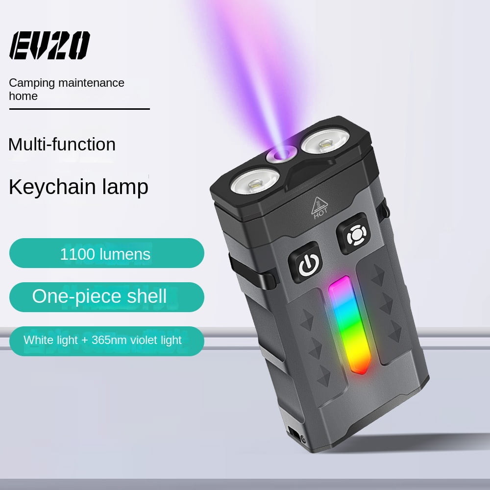 Mini Flashlight Tactical Flashlight Laser Pointer - RGB Outdoor LED Portable Multifunctional EDC Keychain Light, Long Battery Life & Waterproof