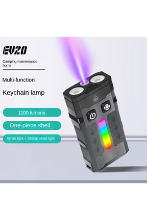 Mini Flashlight Tactical Flashlight Laser Pointer - RGB Outdoor LED Portable Multifunctional EDC Keychain Light, Long Battery Life & Waterproof