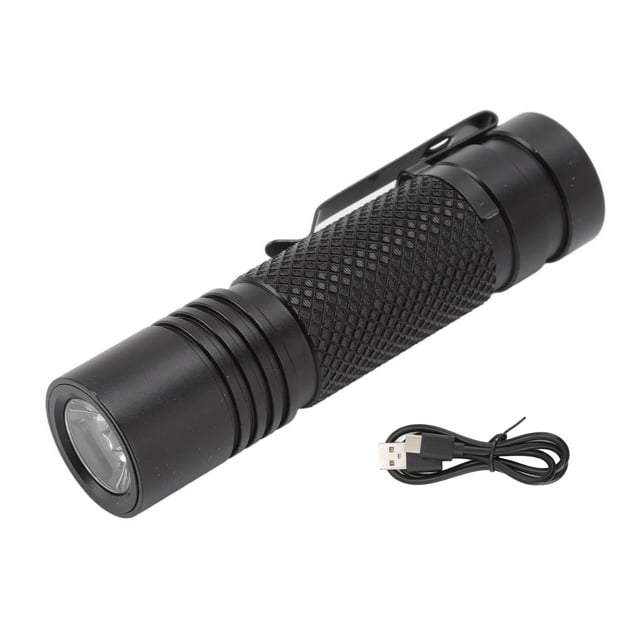 Mini Flashlight Ultra Bright Portable 800LM USB Rechargeable Five Gear Waterproof Torch for