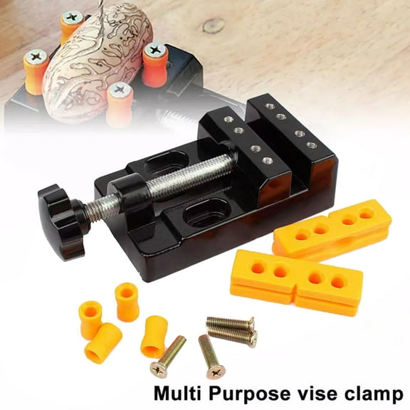 Mini Flat Clamp Bench Drill Press Parallel Jaw Vise for Small Parts, Jewelry, Hobbies, Workbench - Multi-Purpose Tool