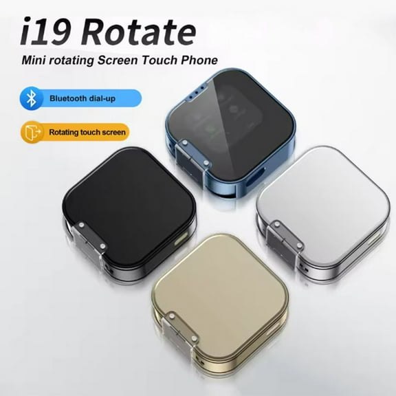 Mini Flip Mobile Phone,Foldable Cell Phone, HD Touch Screen Mini Smartphone, Dual-SIM Single-Mode, 2G Network, for Kids & Students Cell Phone (Silvery)