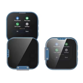 Mini Flip Mobile Phone, Touch Screen Flip Phone, Foldable Cell Phone, HD Touch Screen Mini Smartphone, Dual-SIM Single-Mode, 2G Network, Smart Phone Cell Phone (Blue)
