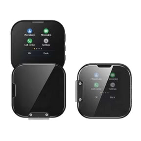 Mini Flip Mobile Phone, Touch Screen Flip Phone, Foldable Cell Phone, HD Touch Screen Mini Smartphone, Dual-SIM Single-Mode, 2G Network, Smart Phone Cell Phone (Black)