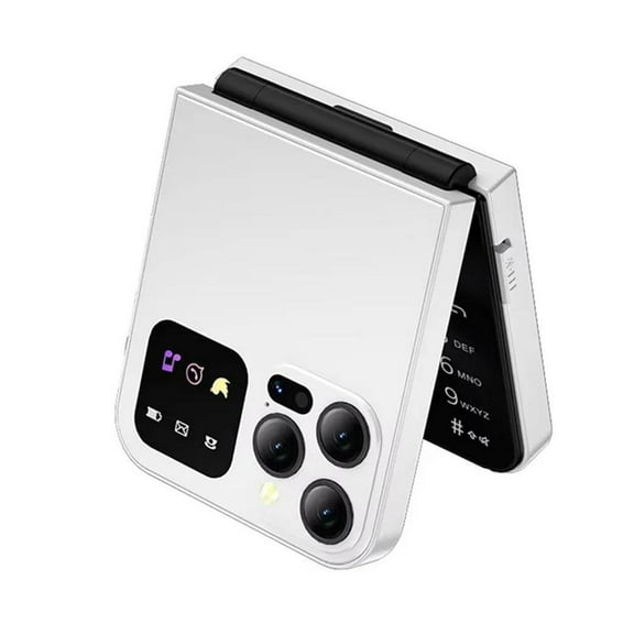 Mini Flip Phone with 2.4-Inch Screen, Dual SIM Dual Standby, Type-C Port, and Multiple Language Support