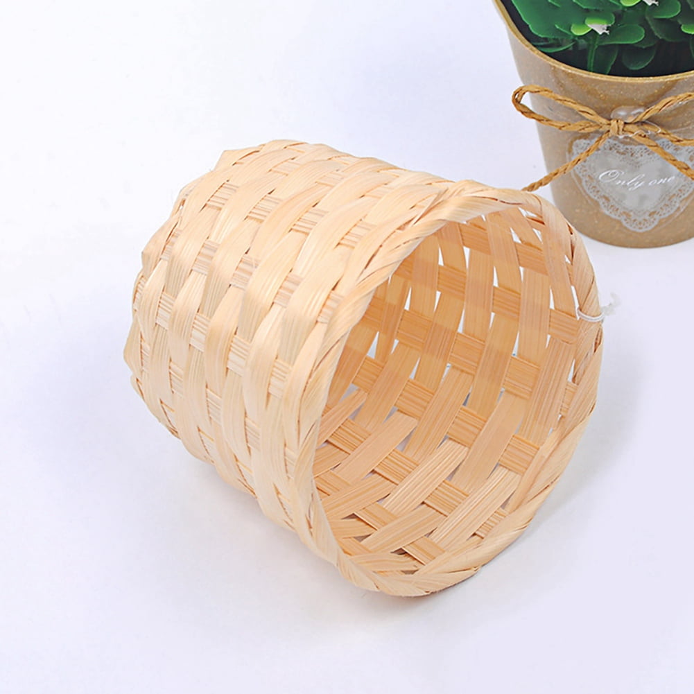 Mini Flower Basket Small Woven Baskets Bamboo Woven Basket Woven Hamper ...